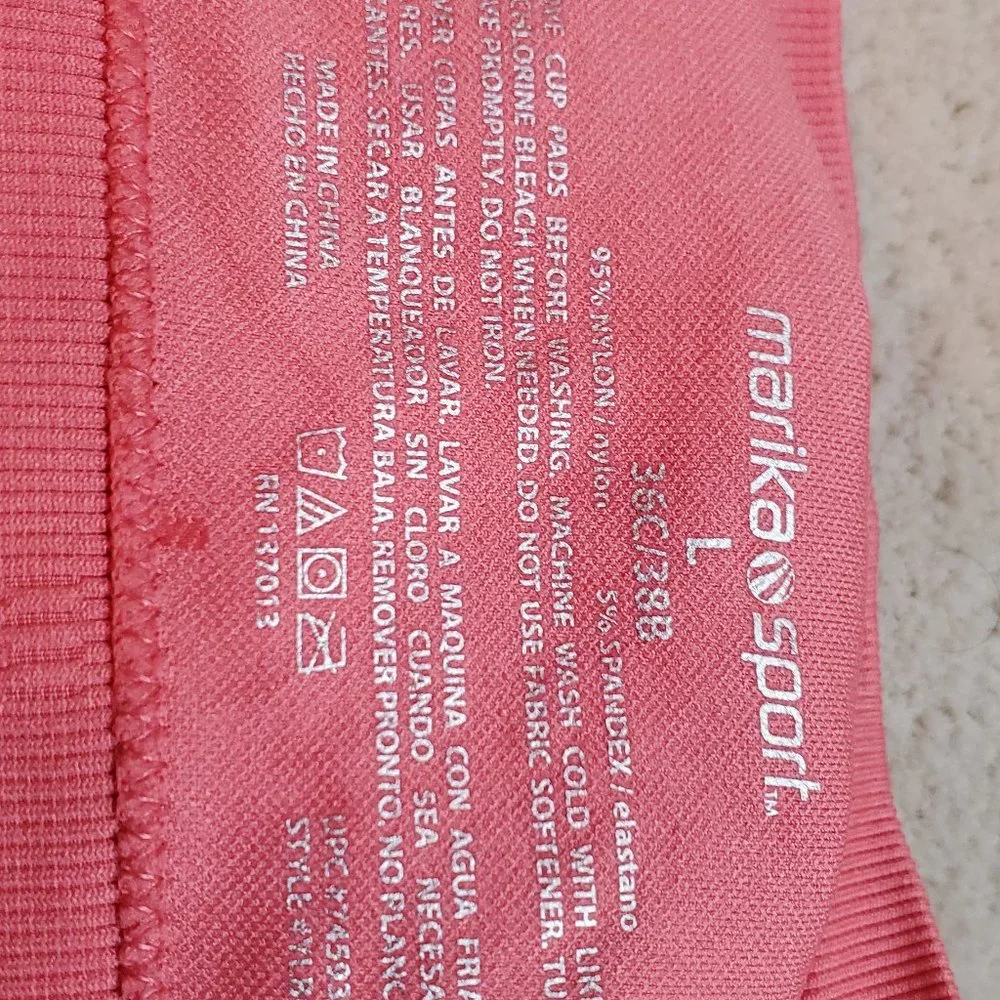 Womens sports bra with contrasting trim - Picture 3 of 3